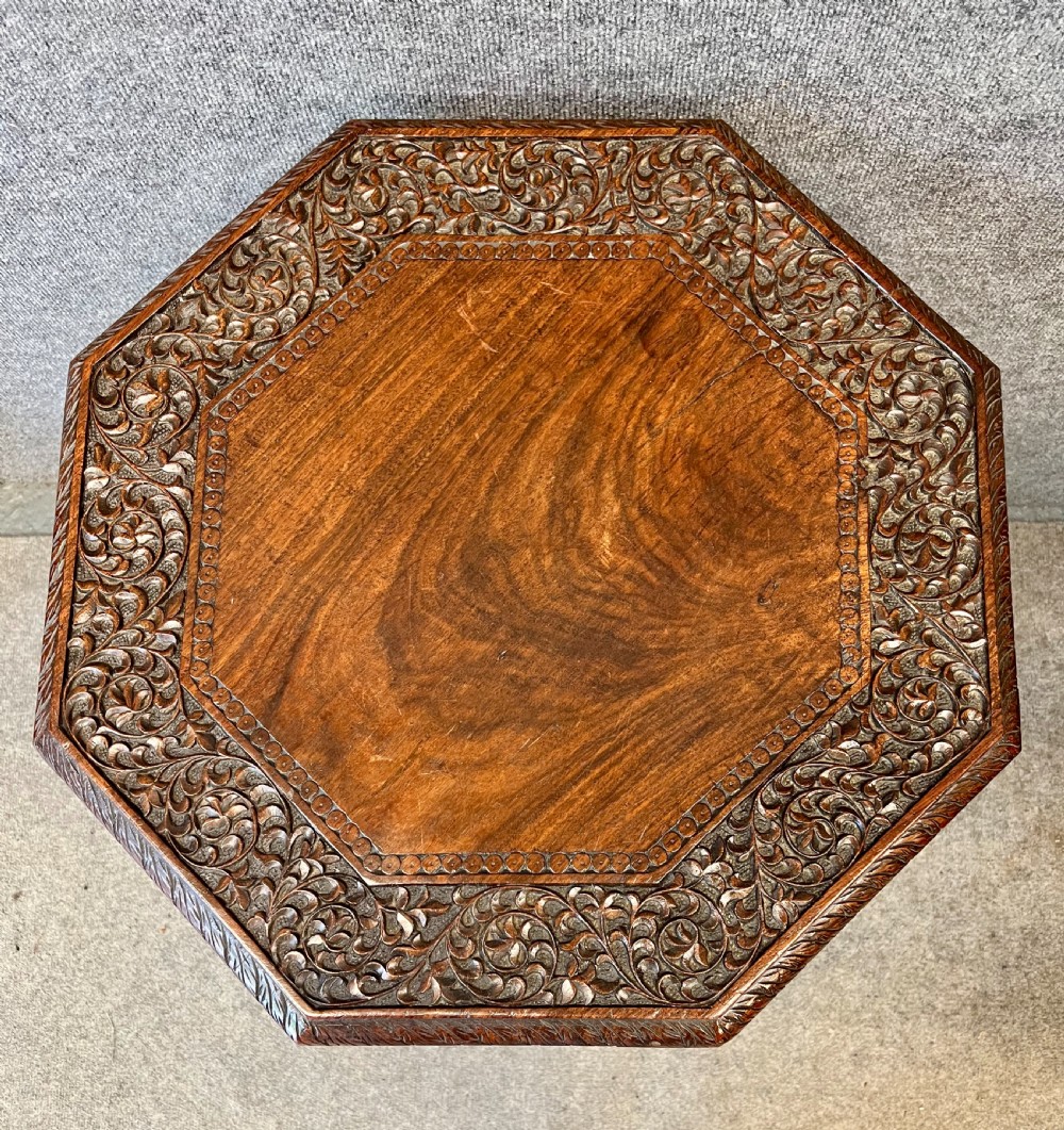 Antique Anglo Indian Padouk Table View VI