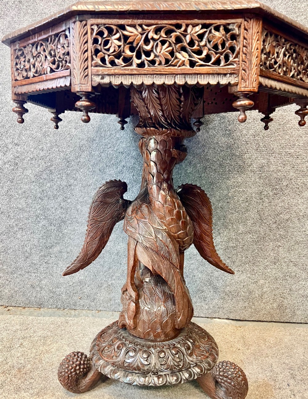 Antique Anglo Indian Padouk Table View IX