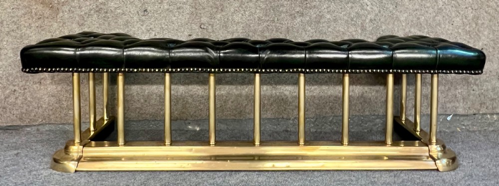 Good Quality Small Brass & Leather Club Fender View VII