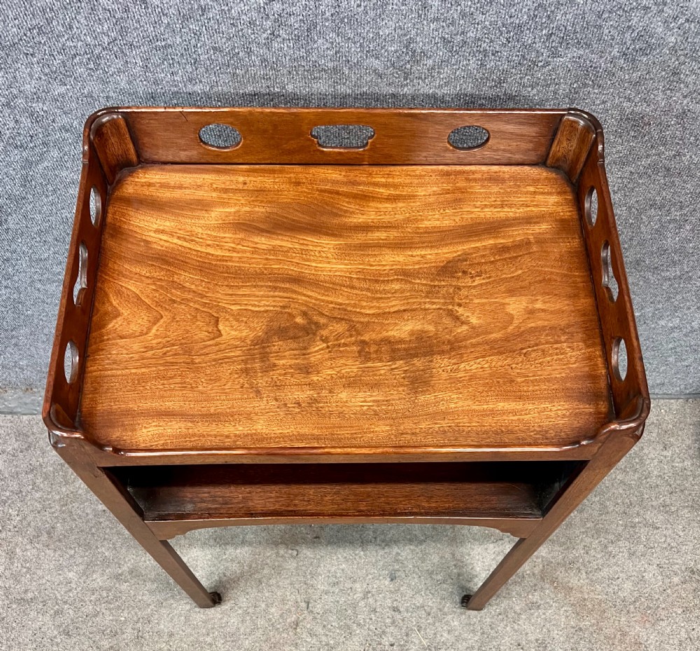 George III Mahogany Bedside Table View III