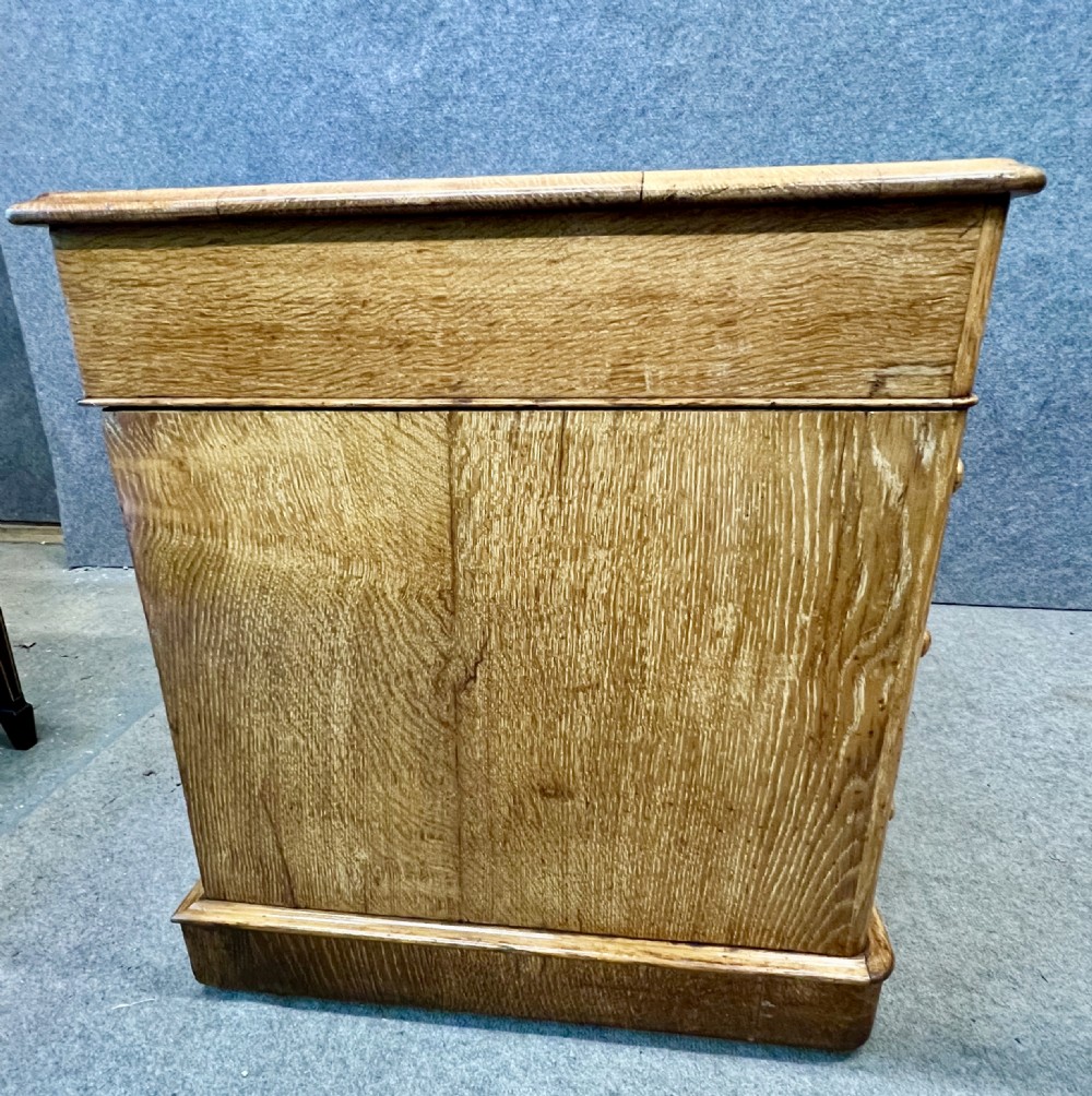 Late Victorian Golden Oak Desk View V