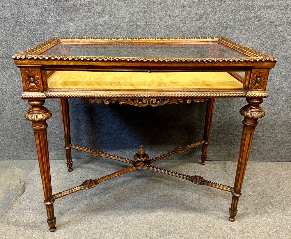 Antique Gilded & Painted Bijouterie Cabinet