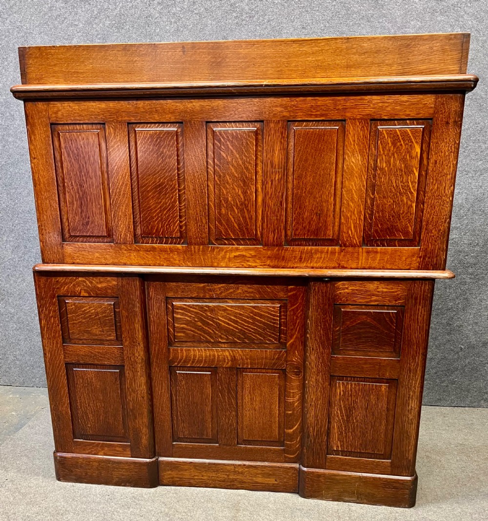 Good Quality Oak Roll Top Desk View III