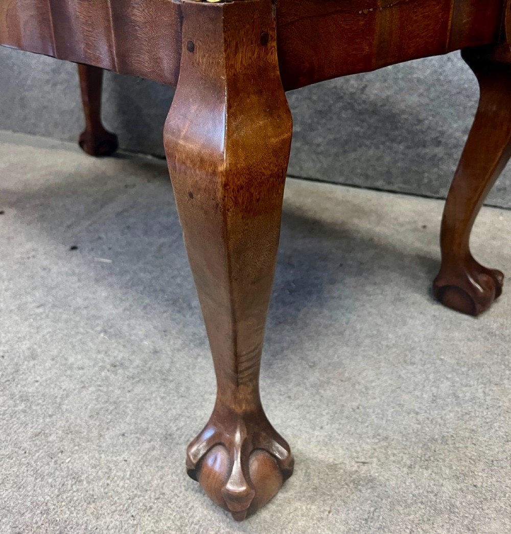Antique Walnut Window Seat Stool View III