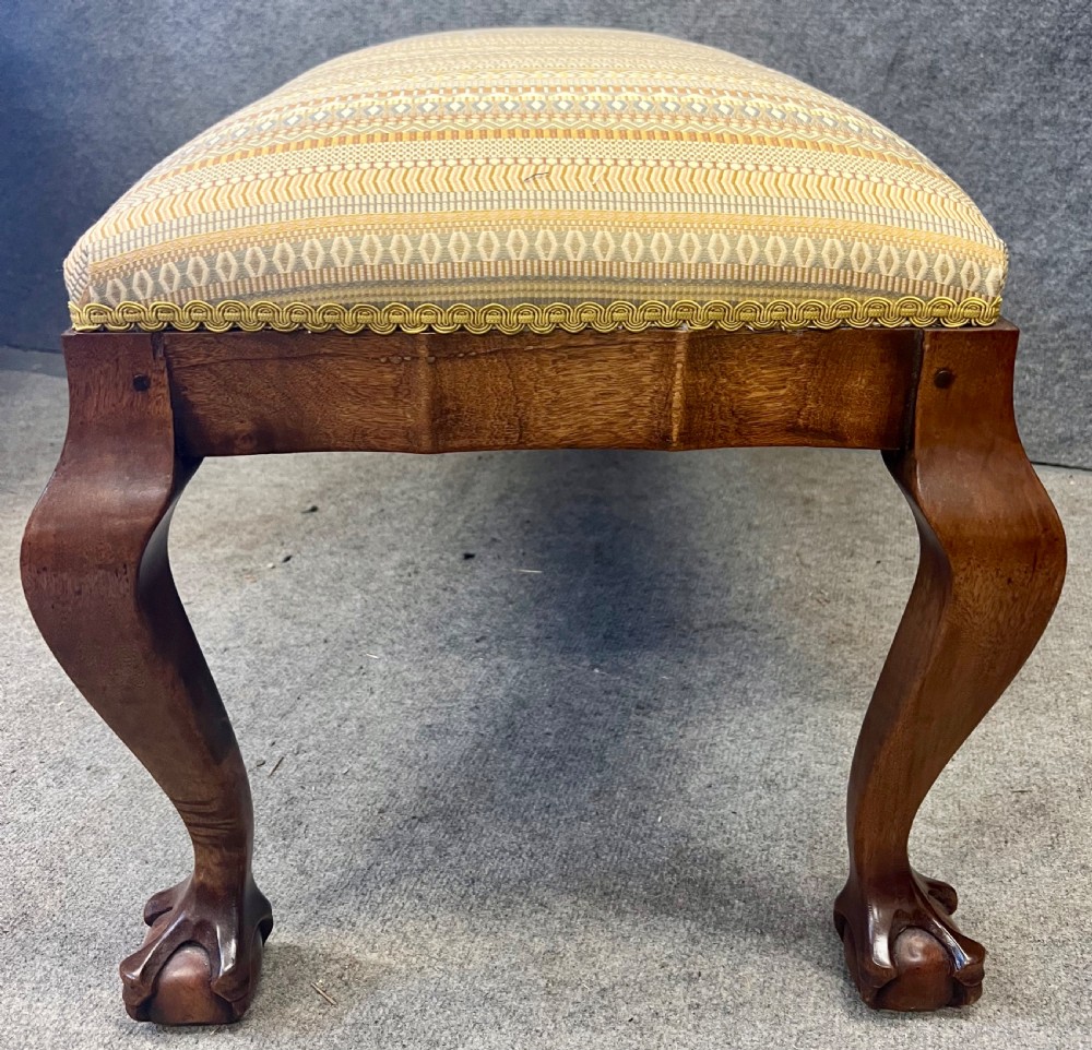 Antique Walnut Window Seat Stool View IV