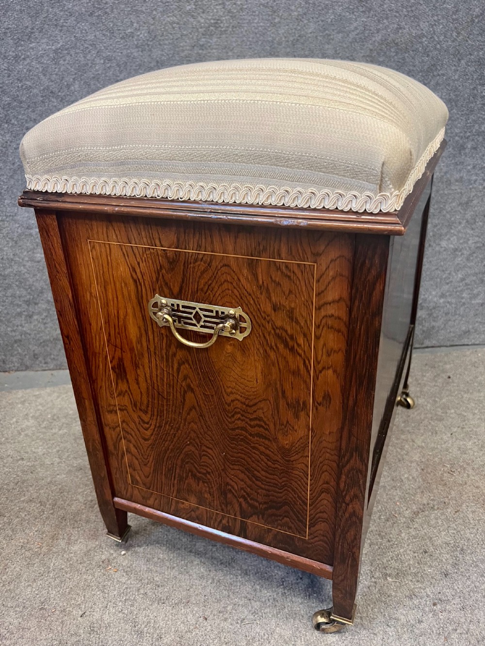 Good Quality Inlaid Piano Stool View VI