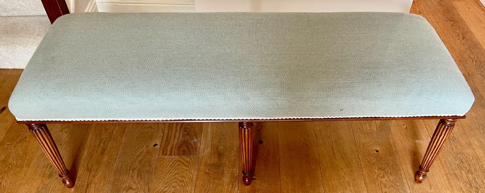 Very Large 5 Foot Mahogany Window Seat View II