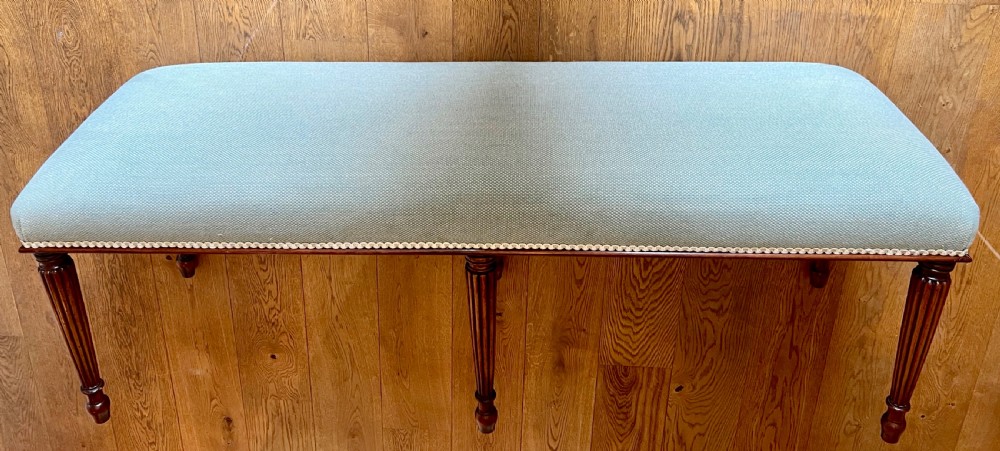 Very Large 5 Foot Mahogany Window Seat View VII