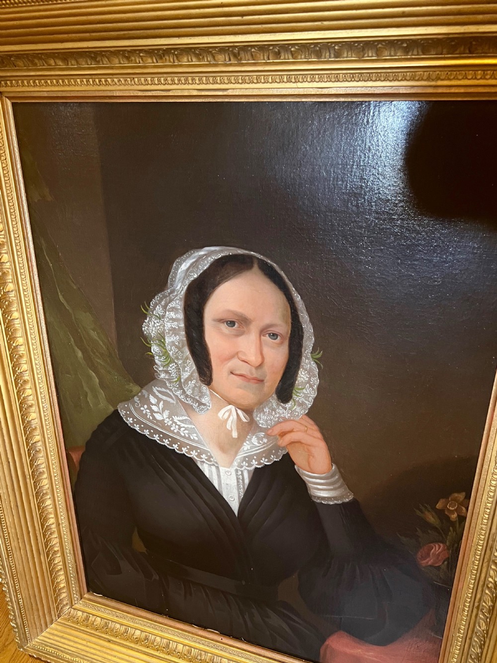 Large Pair of 19th. C. English Oil on Canvas Portraits View XIV