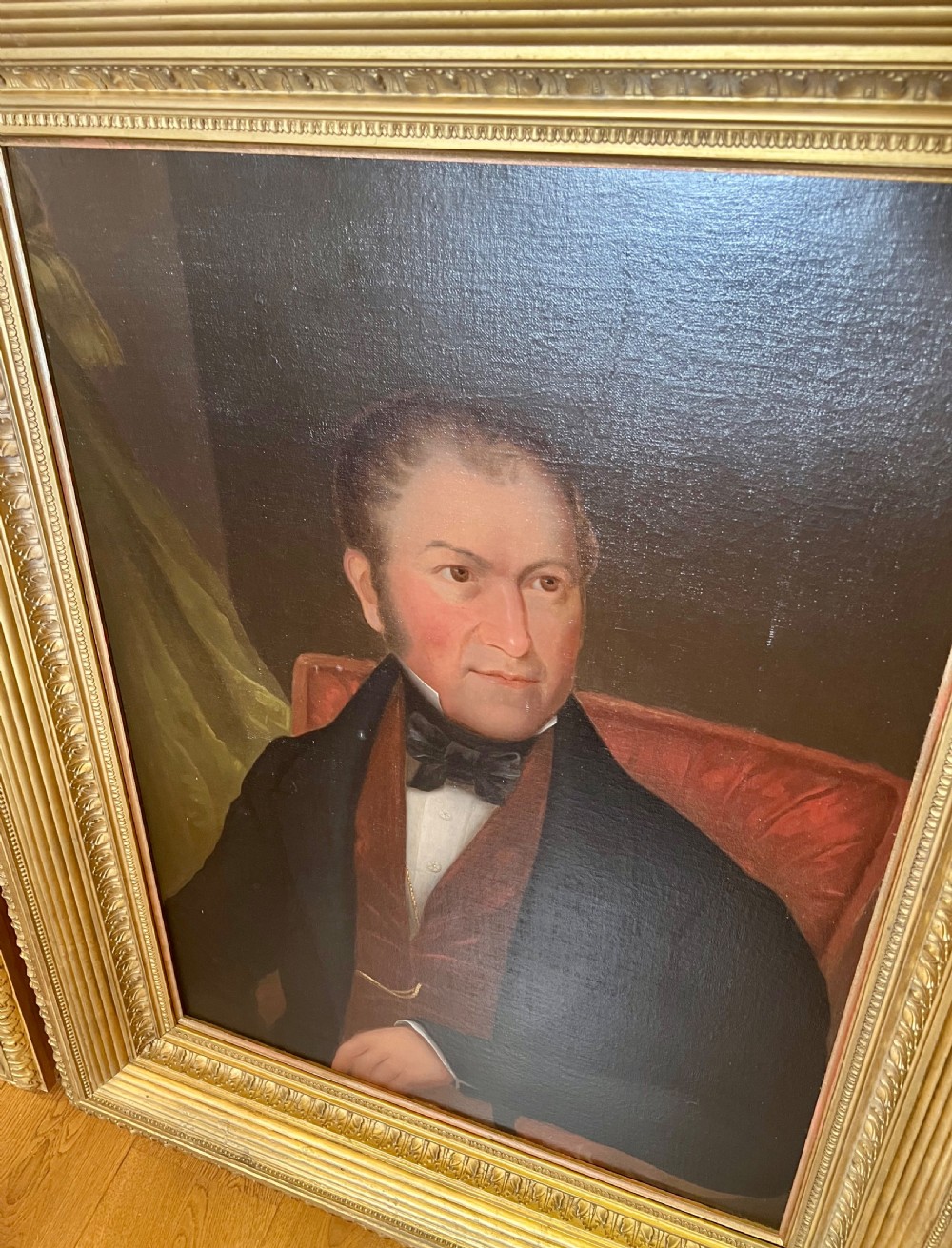 Large Pair of 19th. C. English Oil on Canvas Portraits View XVI