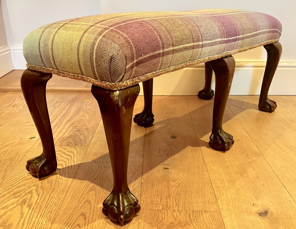 Chippendale Style Claw & Ball Window Seat Stool View III