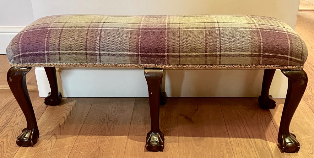 Chippendale Style Claw & Ball Window Seat Stool View VII