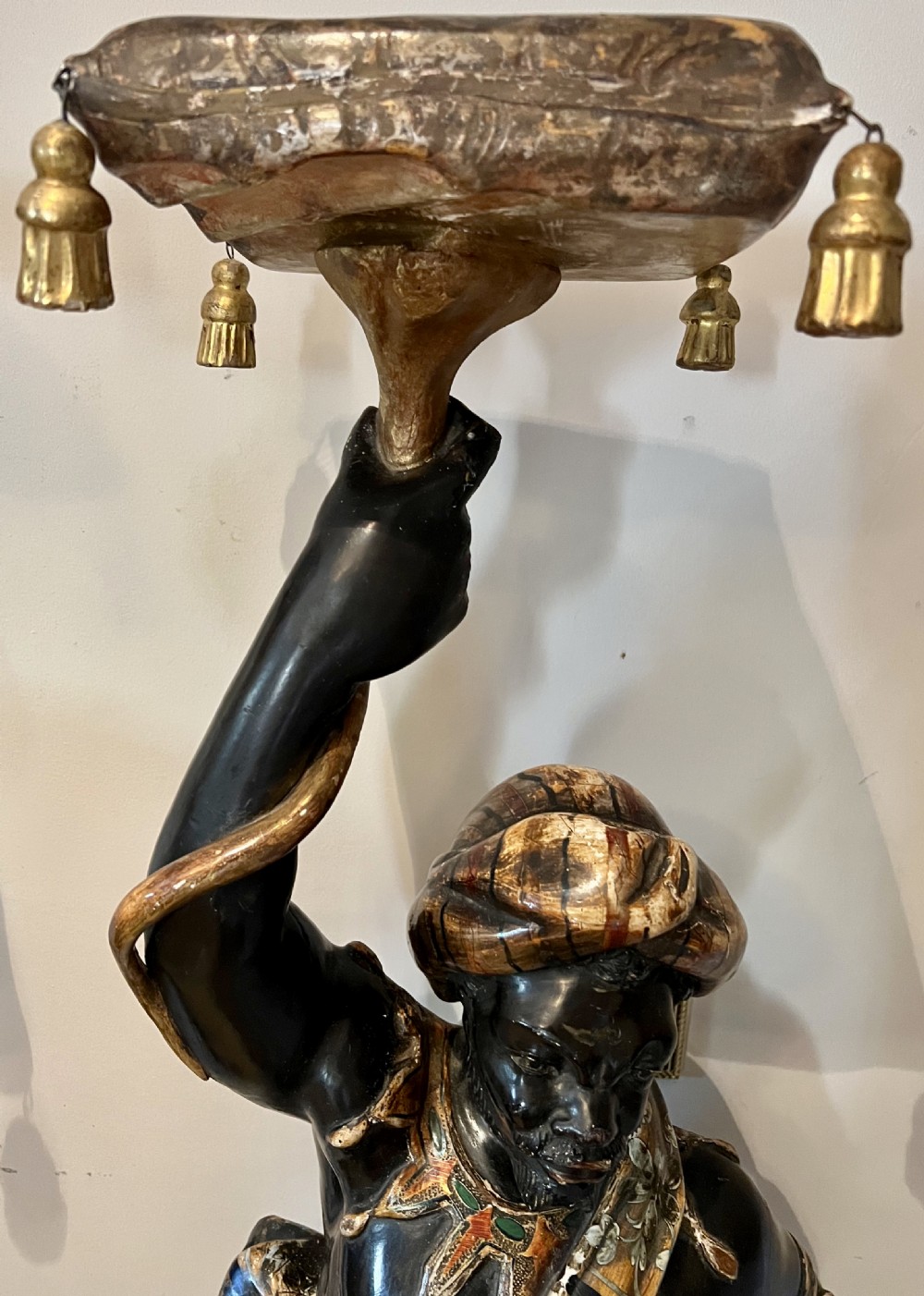 Pair of Antique Venetian Blackamoor Figures View VIII