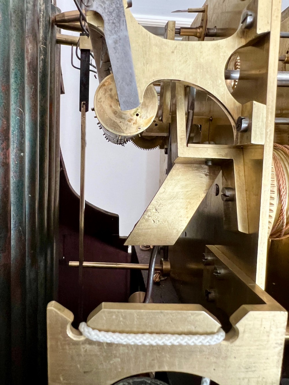 Edwardian Mahogany & Inlaid Musical Long Case Clock View XI