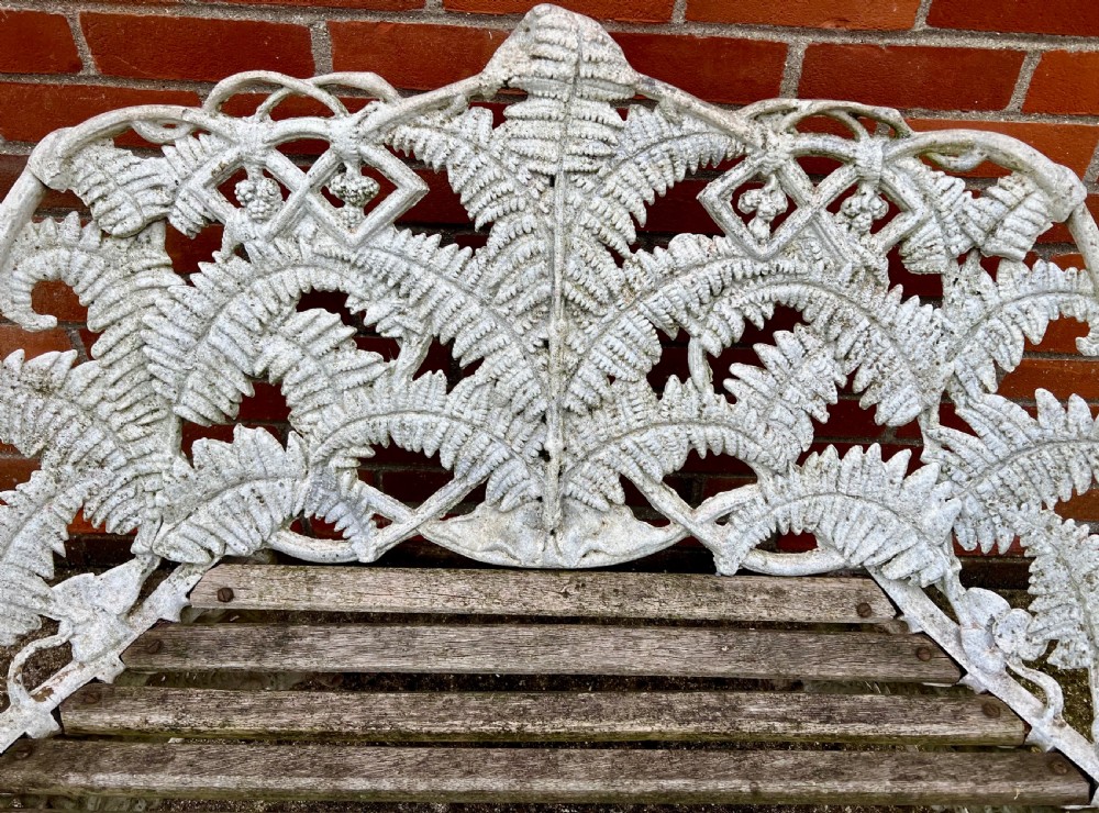 Antique Cast Iron Garden Seat View II