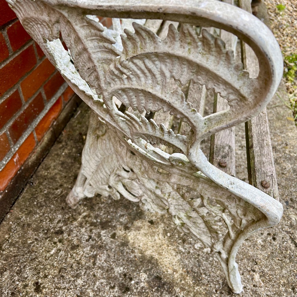 Antique Cast Iron Garden Seat View VI