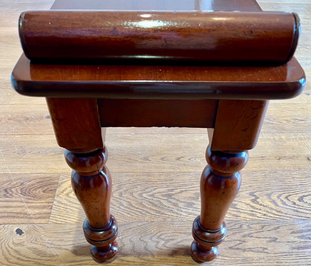Victorian Mahogany Hall Bench or Window Seat View VII