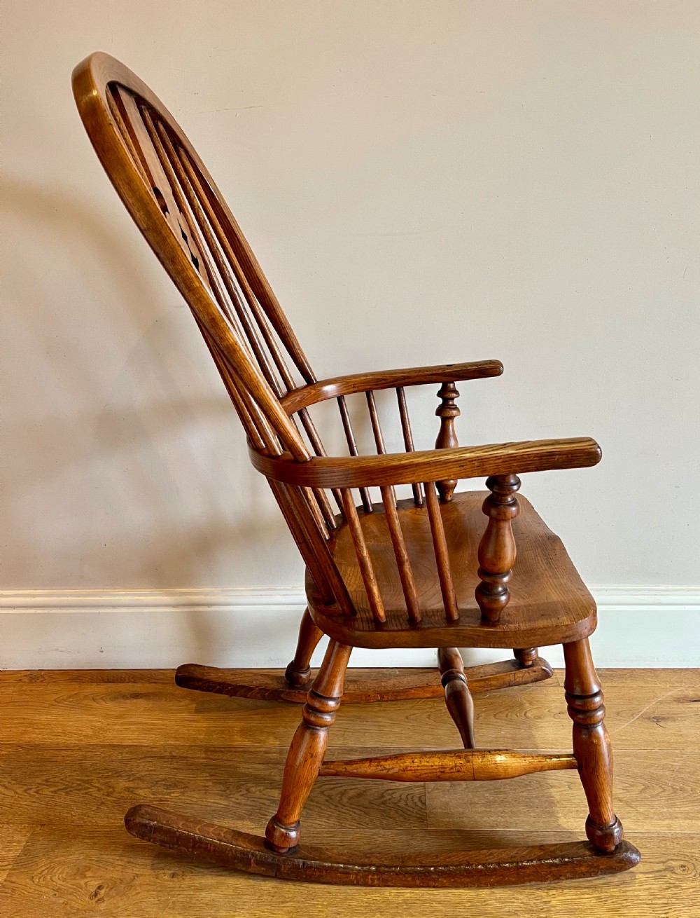 19th.Century Windsor Rocking Armchair View V