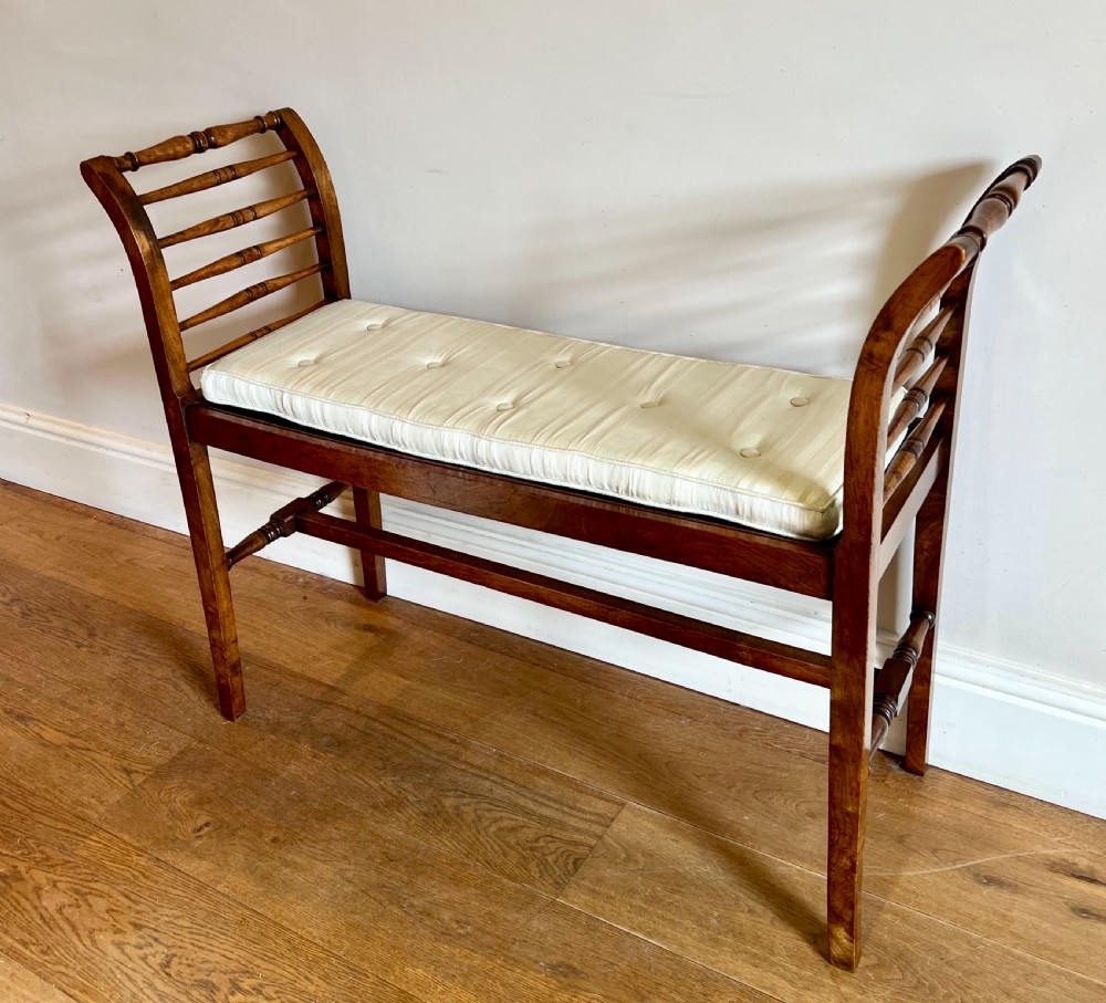 Antique Walnut Window Seat View III