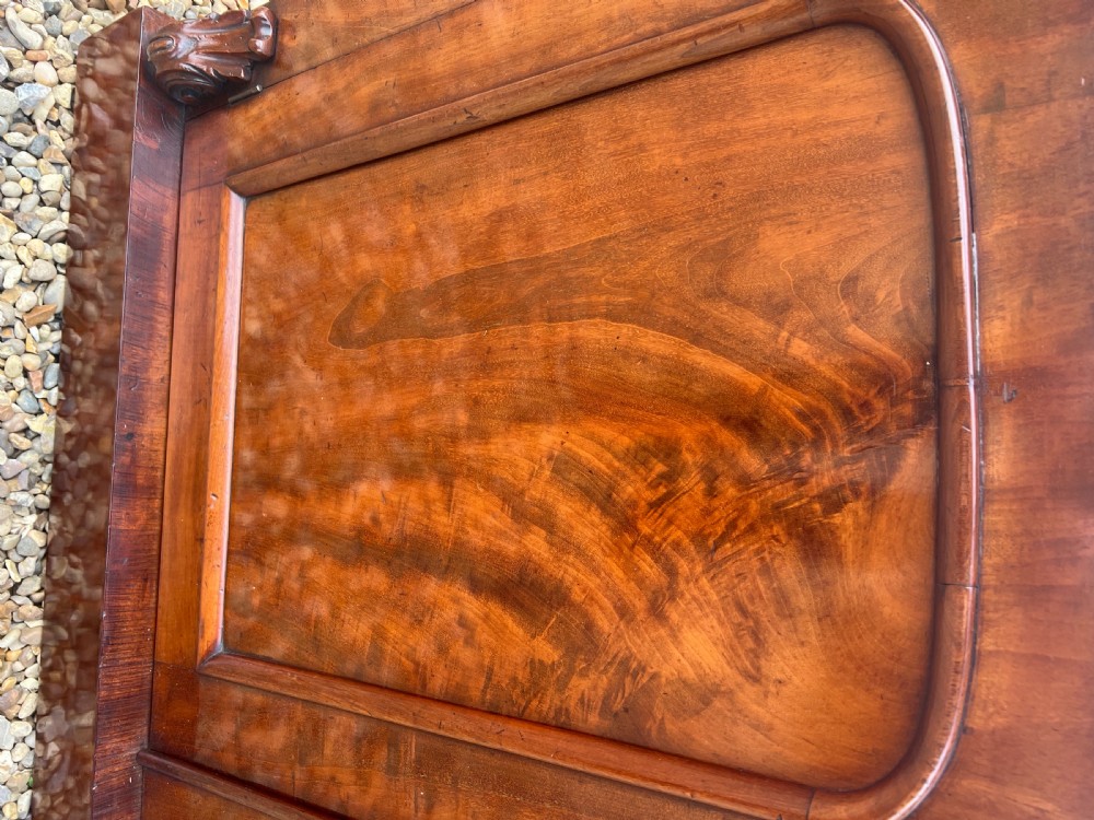 Antique Mahogany Side Cabinet Sideboard View VI