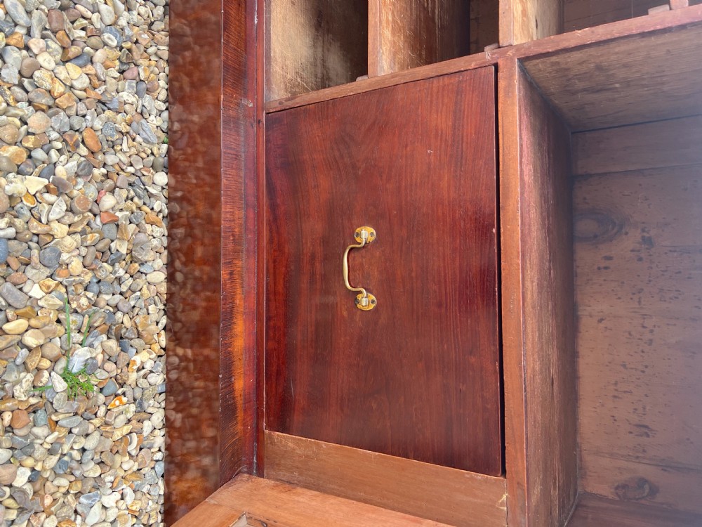 Antique Mahogany Side Cabinet Sideboard View VII