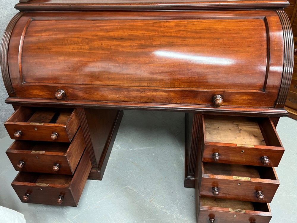 Antique Golden Oak Revolving Desk Chair View IX
