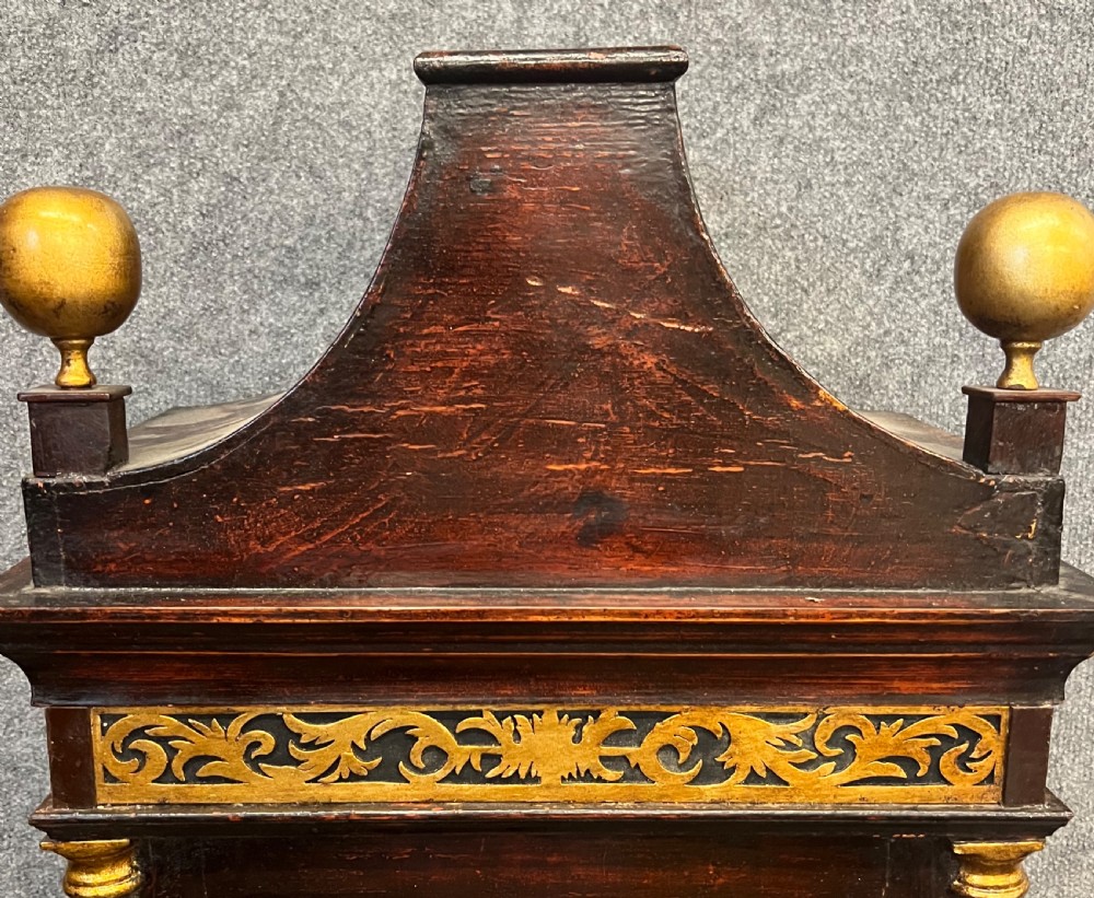 Rare 18th.C. Single Hand Long Case Clock View IX