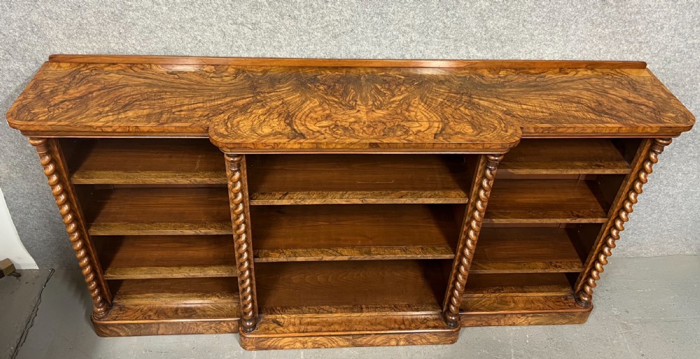 Superb Quality Victorian Open Bookcase View IV