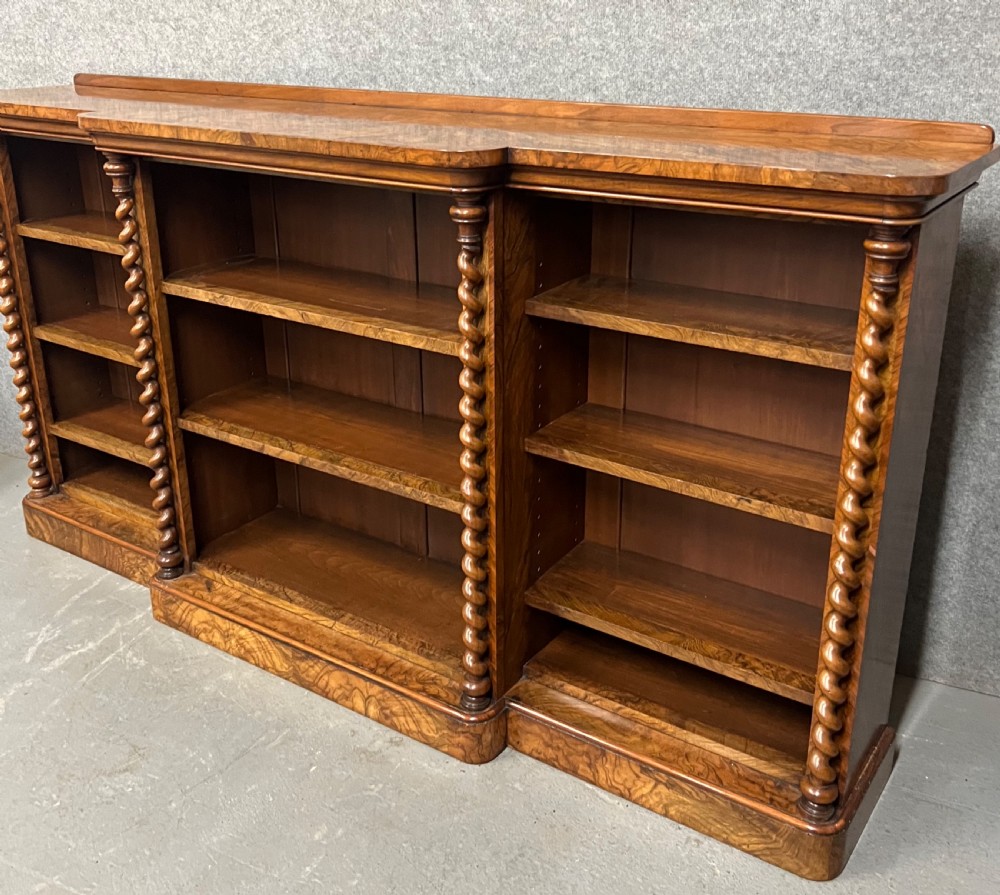 Superb Quality Victorian Open Bookcase View IX
