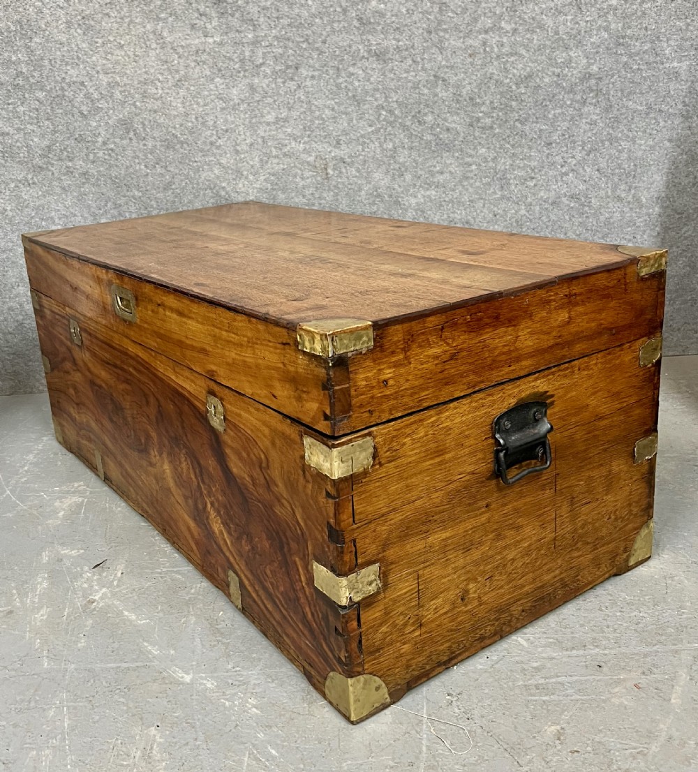 Antique Camphor Wood Campaign Trunk/Chest View II