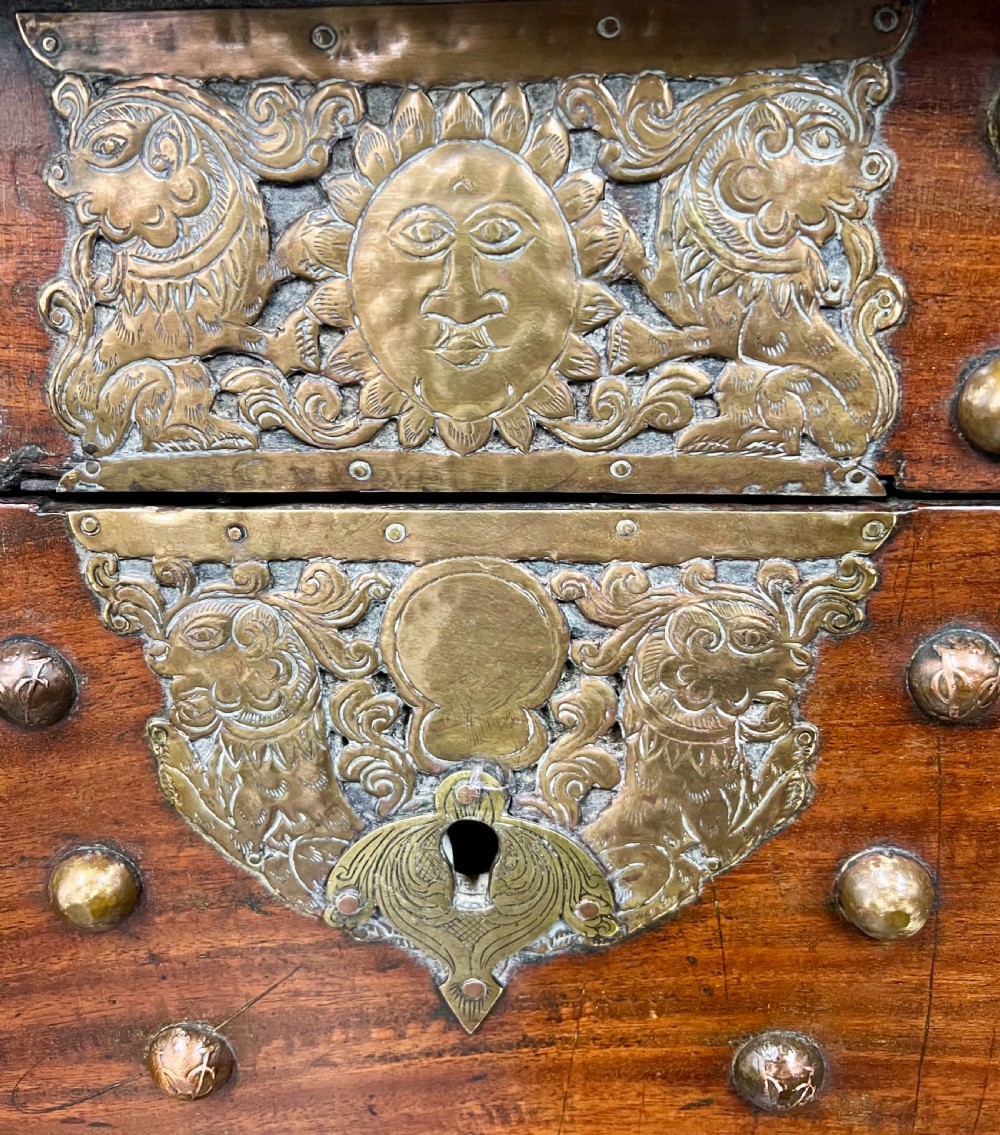 Rare Signed & Dated (  V.O.C.1751 ) Dutch East India Company Chest on Stand View VII