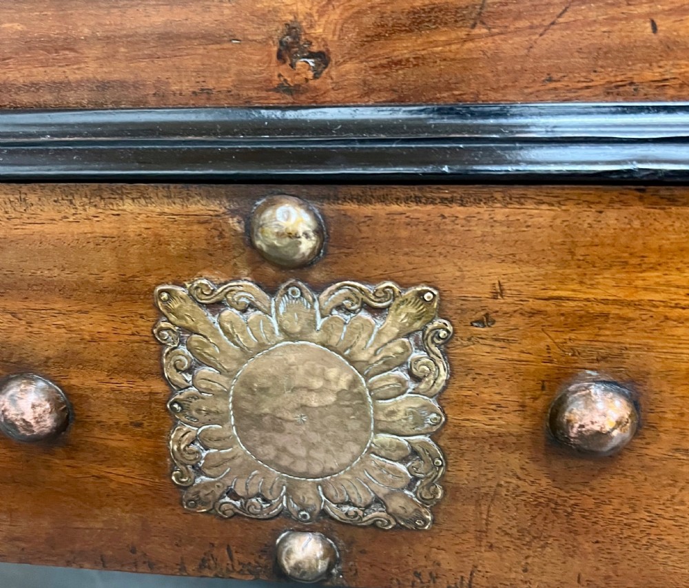 Rare Signed & Dated (  V.O.C.1751 ) Dutch East India Company Chest on Stand View XI
