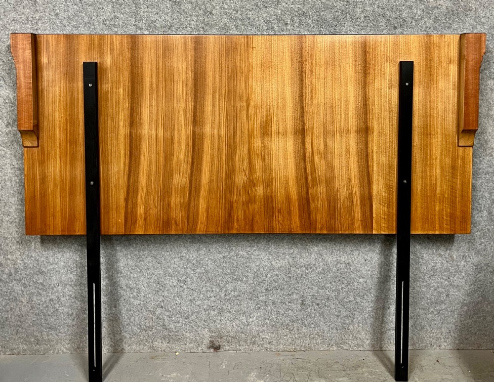 Art Deco 5 Foot Walnut Sun Burst Headboard View V