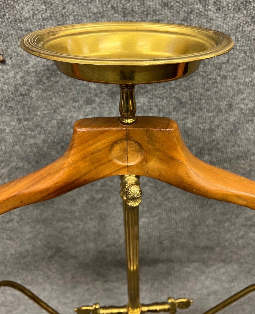 Brass Gentleman's Valet Clothes Stand View IV