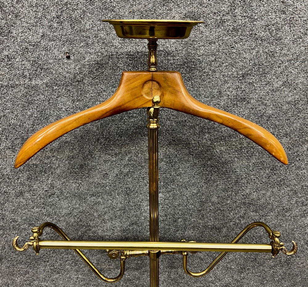 Brass Gentleman's Valet Clothes Stand View V