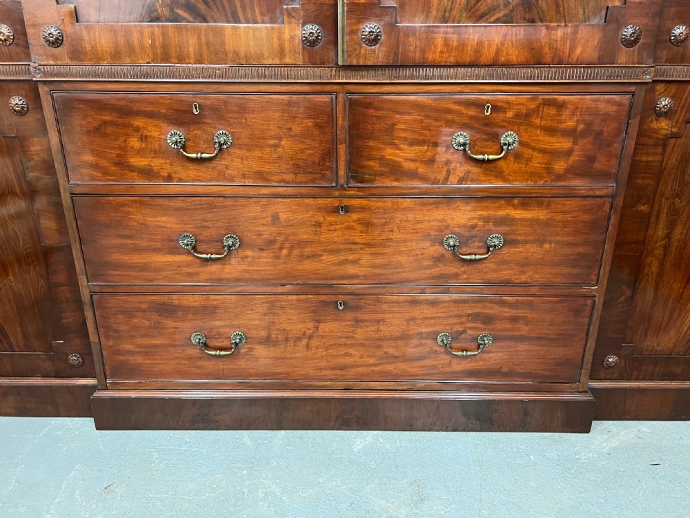 Antique Country House Breakfront Wardrobe View VI