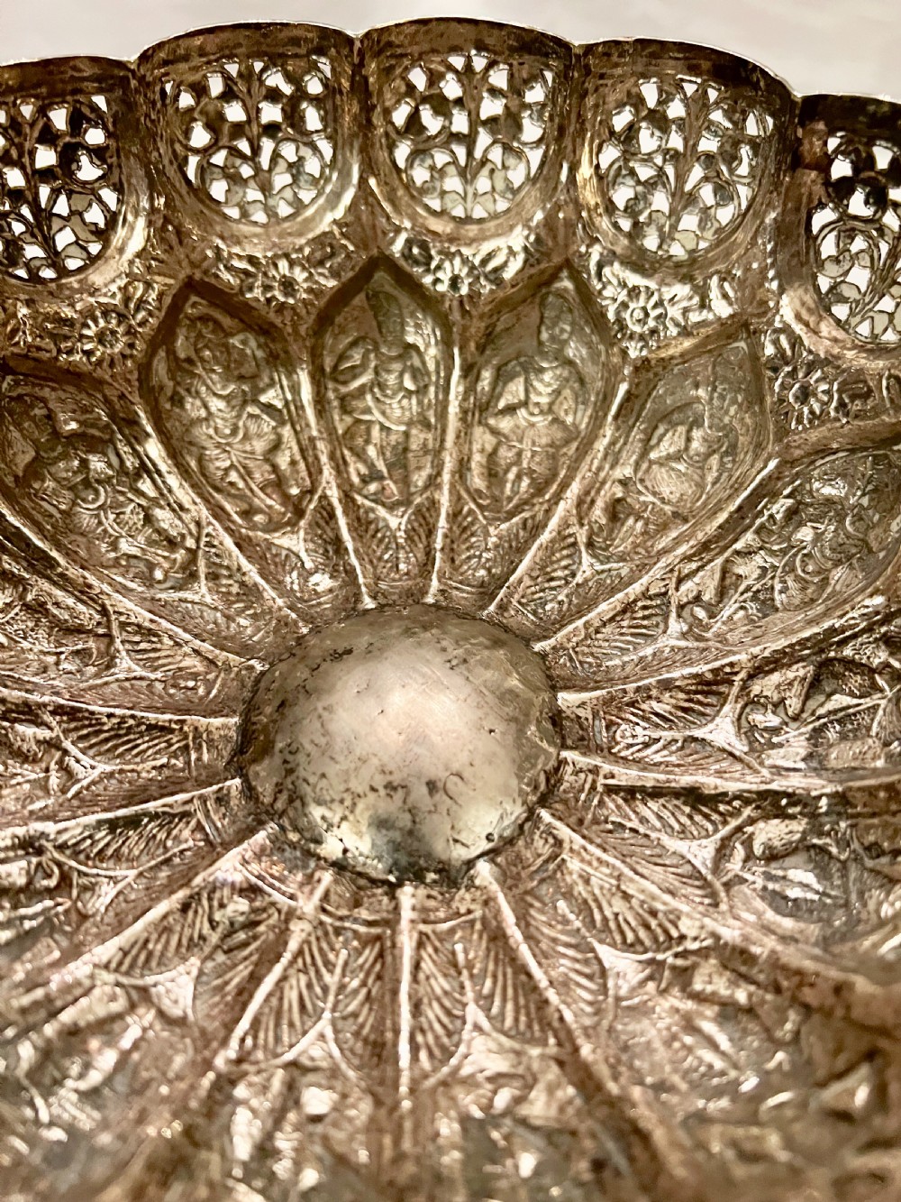Pair of Indian Silver Bowls View VII