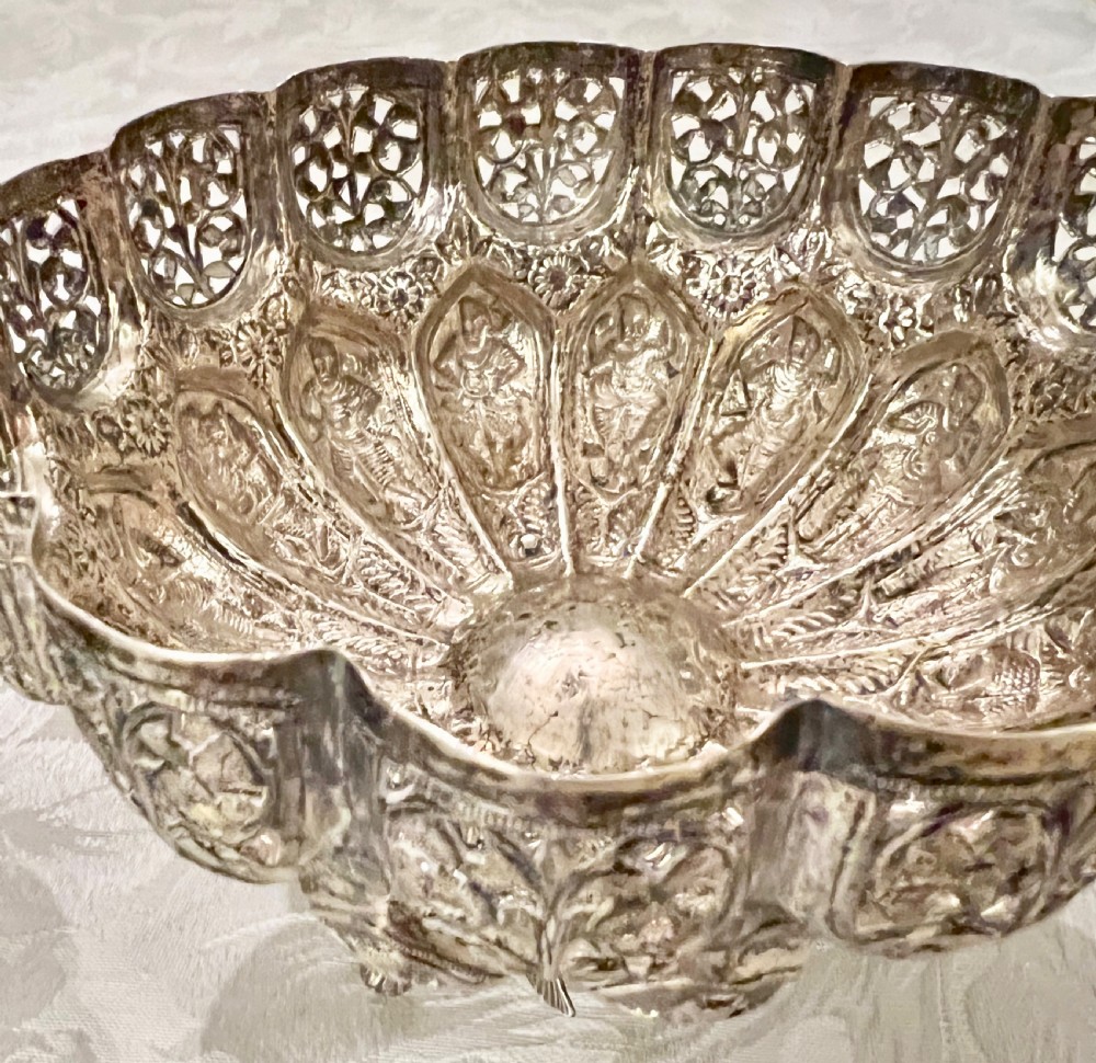 Pair of Indian Silver Bowls View VIII