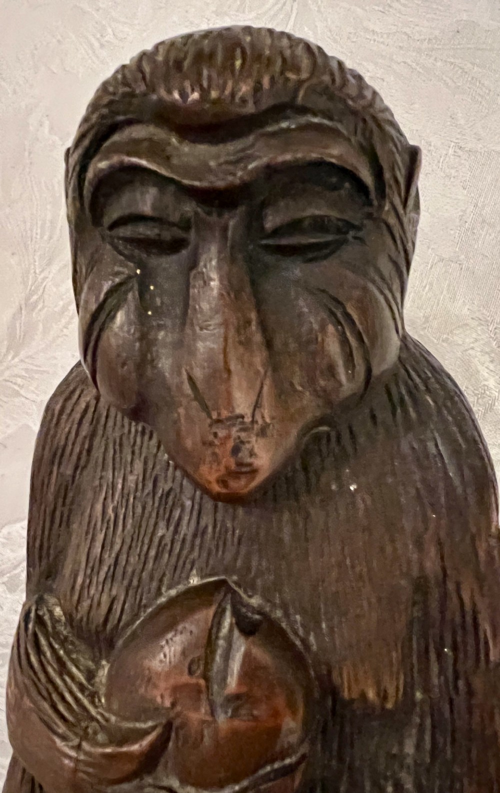 Japanese Bamboo Carved Monkey  View III