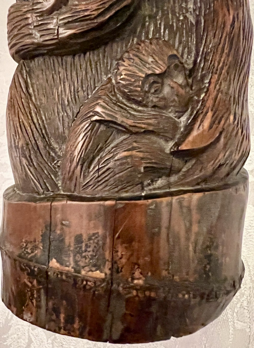 Japanese Bamboo Carved Monkey  View V