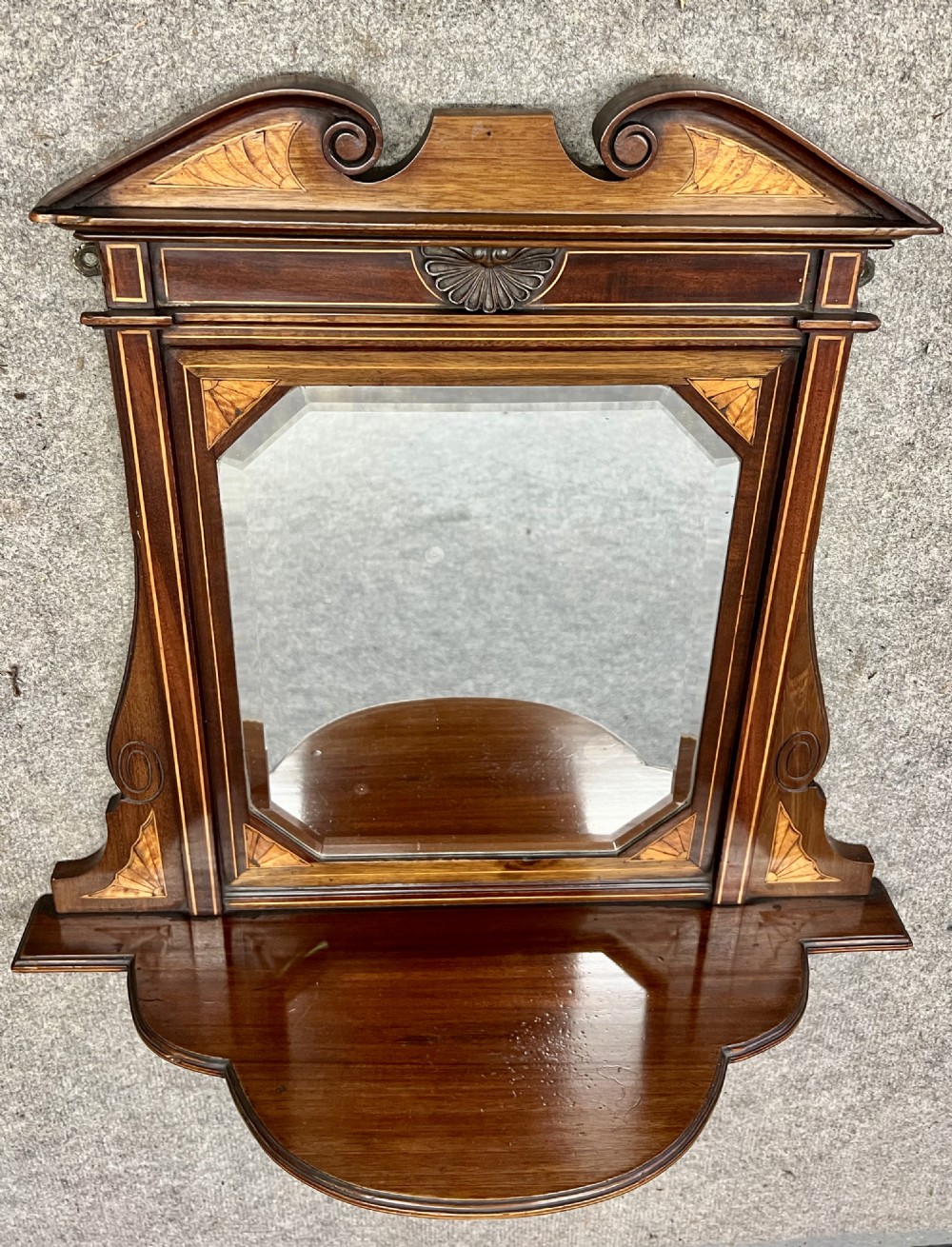 Attractive Edwardian Hall Mirror View II