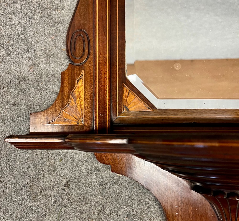 Attractive Edwardian Hall Mirror View V