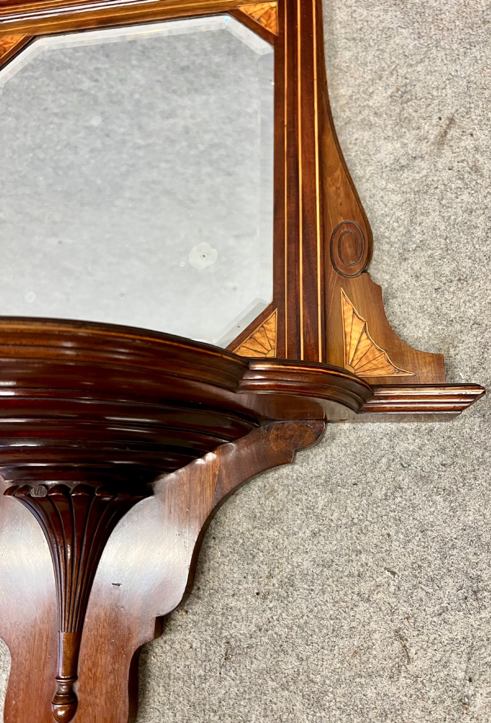 Attractive Edwardian Hall Mirror View VII