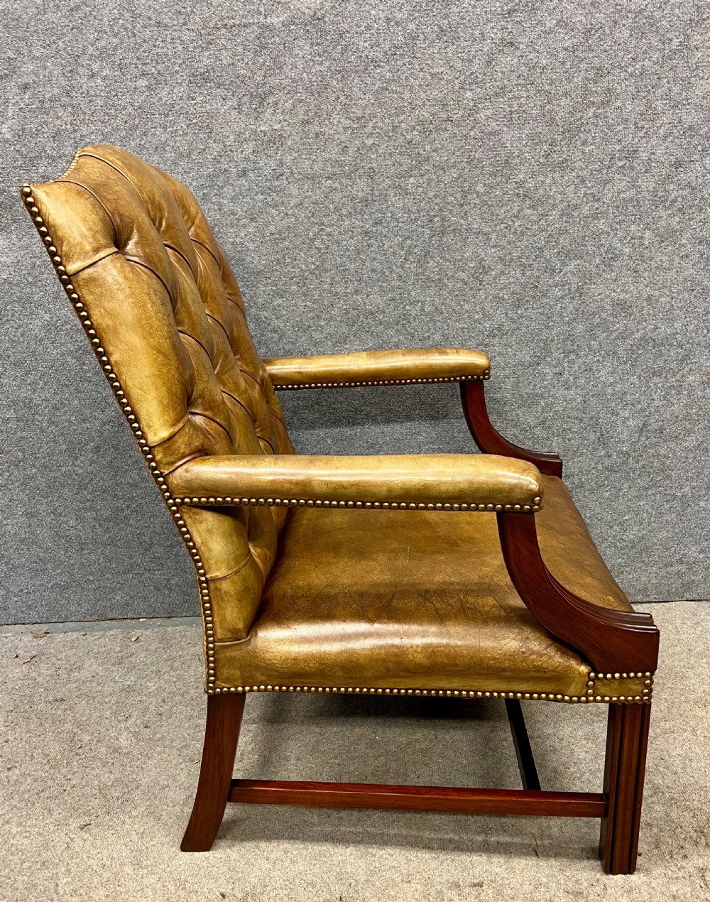 Gainsborough Style Leather Desk Armchair View II