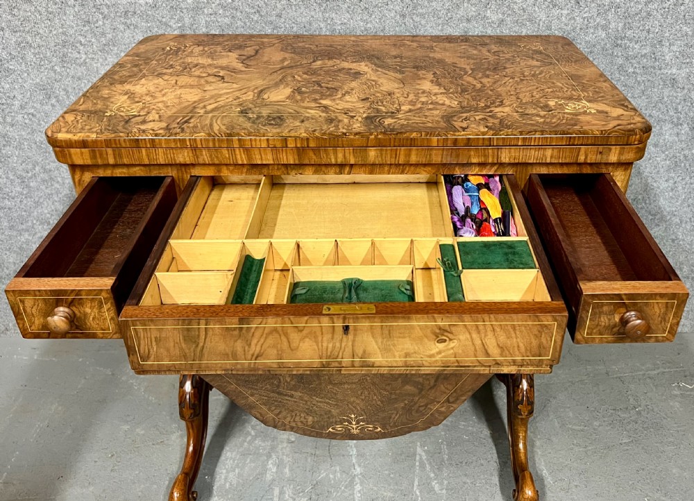Good Quality Victorian Games and Sewing Table View IV