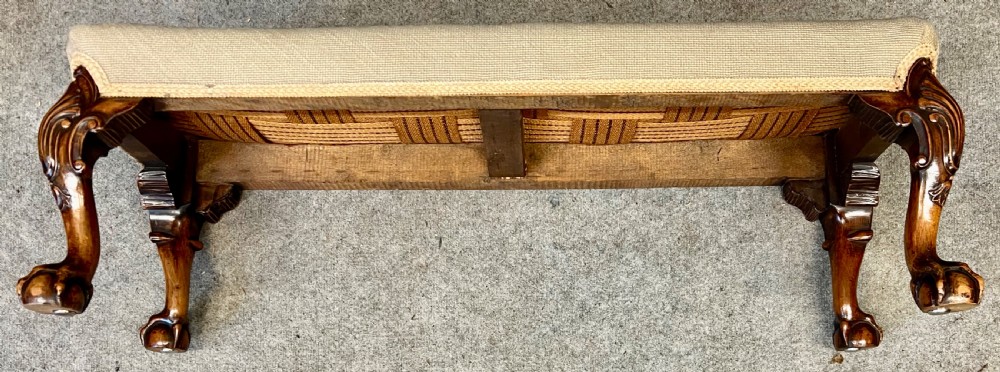Good George II Style Walnut Double Footstool  View VII