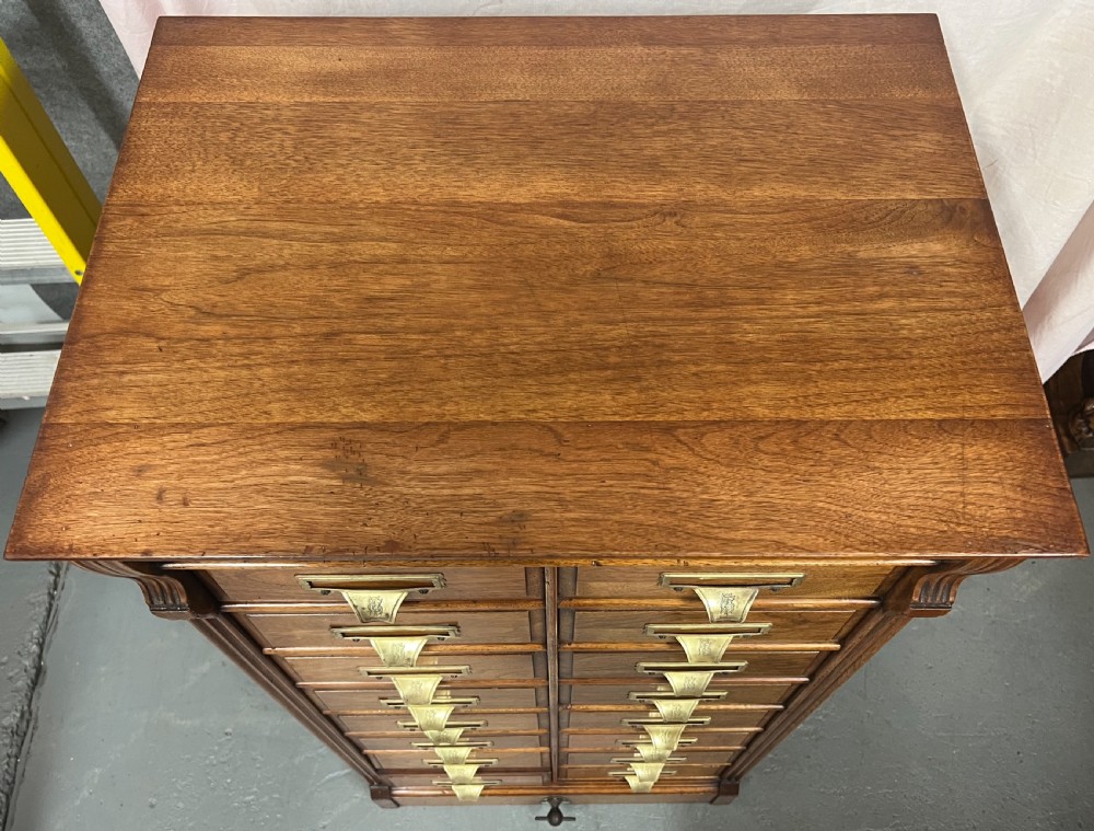 Antique Walnut Shannon Filing Cabinet View VI