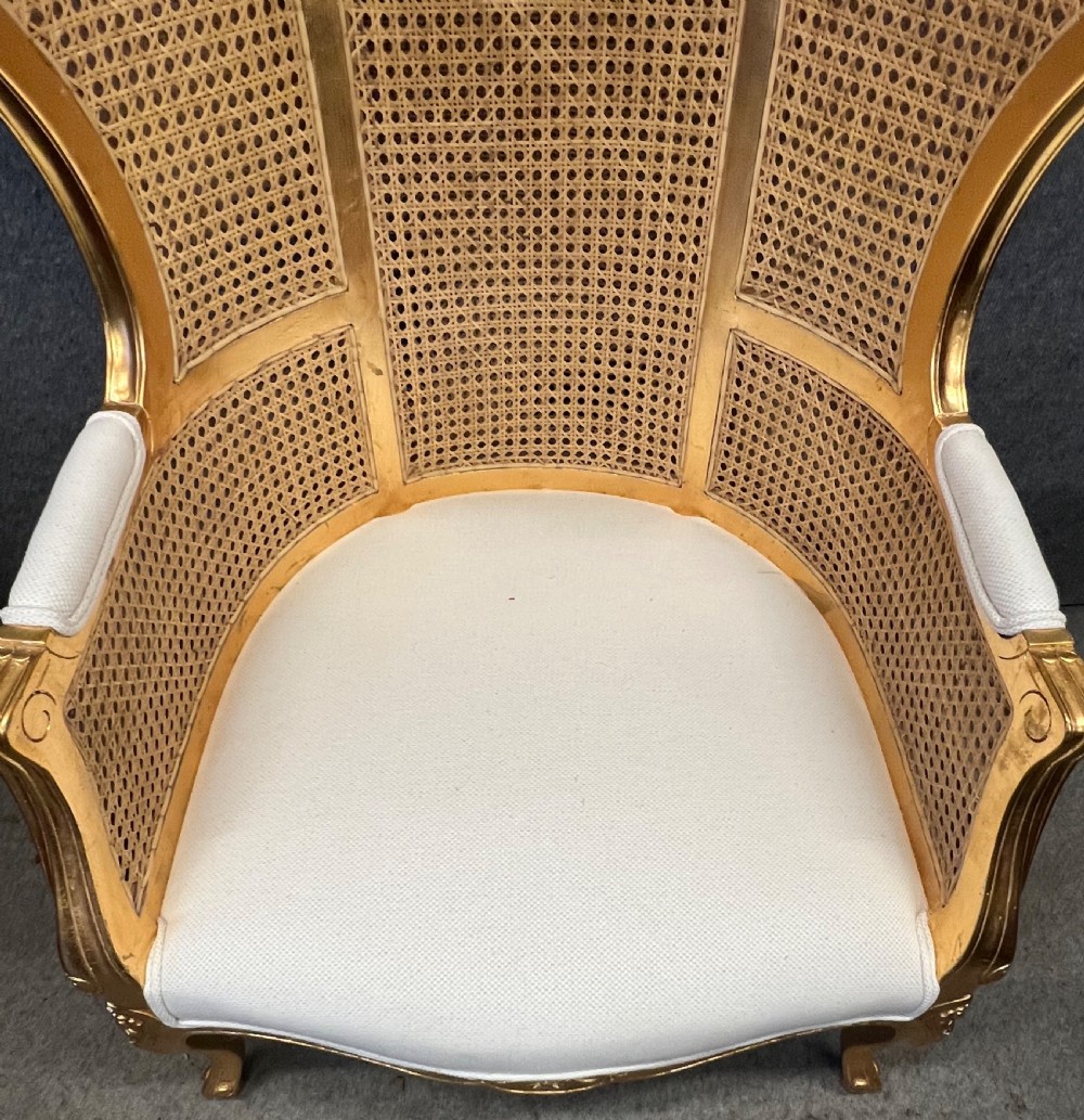 Cane & Gilded Hall Porters Chair View VI