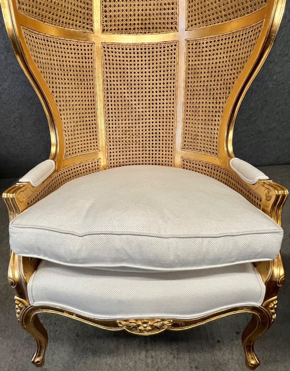 Cane & Gilded Hall Porters Chair View VII