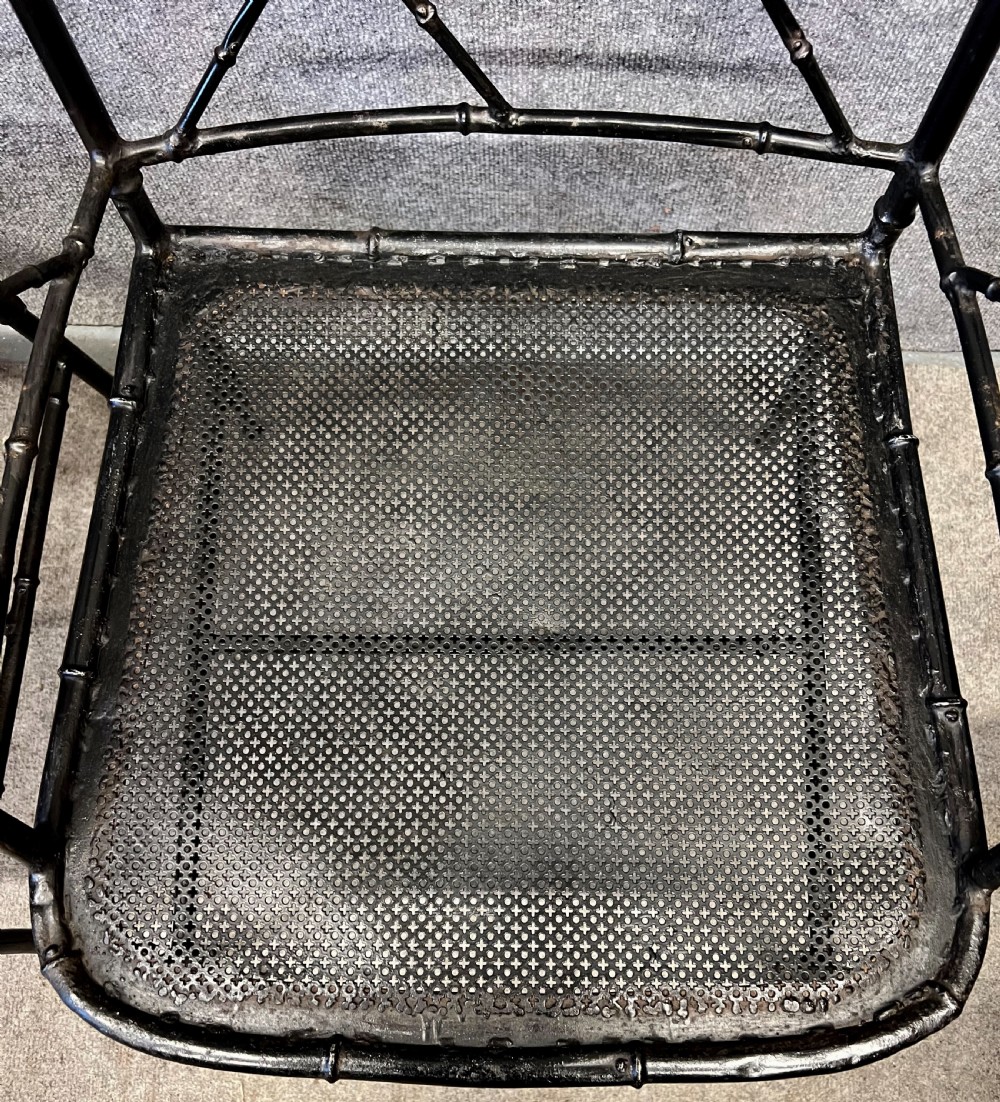 Pair Cast Iron Garden Chairs View VI